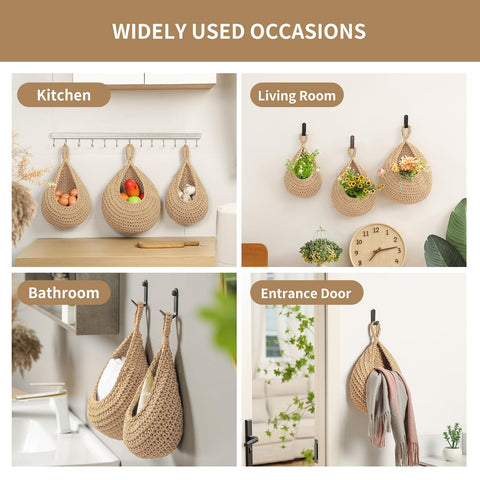 INJORAN set of three baskets enables flexible multi-size storage across rooms.