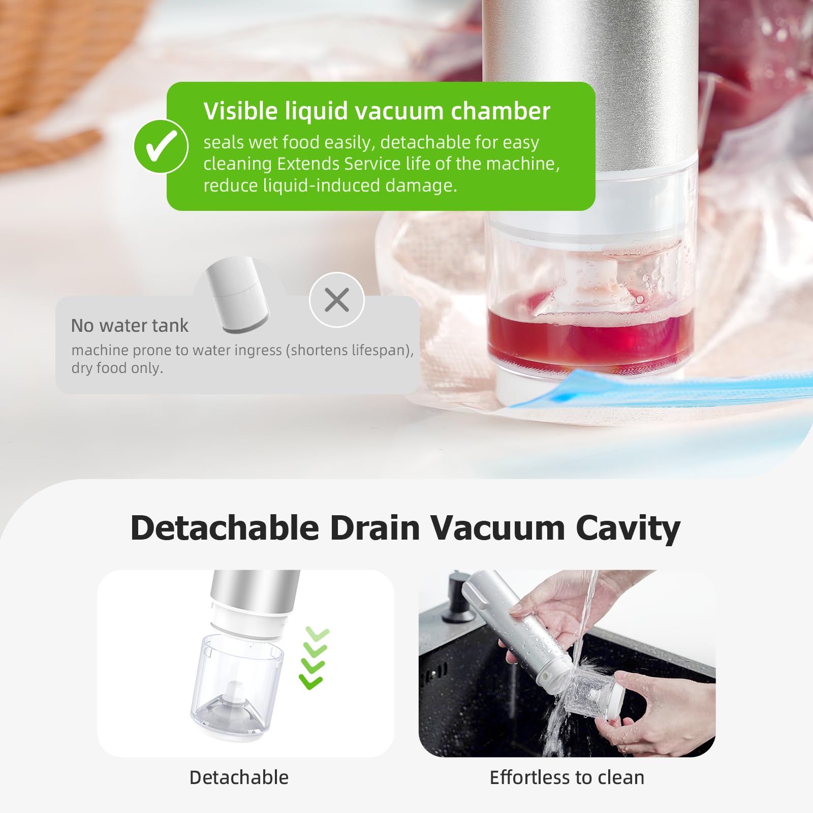 Inkbird BPA-free sous vide bags suitable for freezing and microwaving