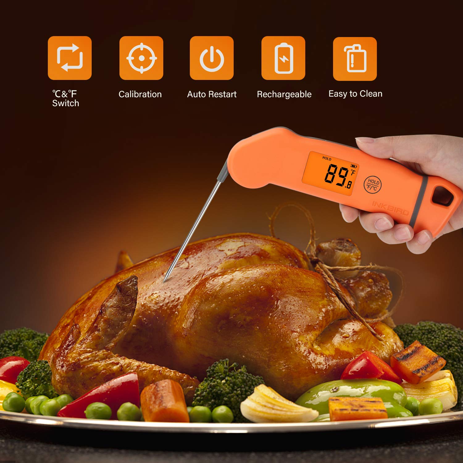 Inkbird IHT-1S waterproof body for kitchen and outdoor use