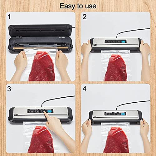 Five vacuum modes cover moist, dry, seal, and more