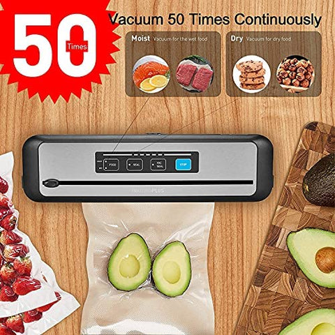 Vacuum sealer kit with strong suction for airtight bags