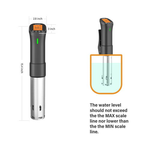 Inkbird sous vide water level alarm prevents dry runs