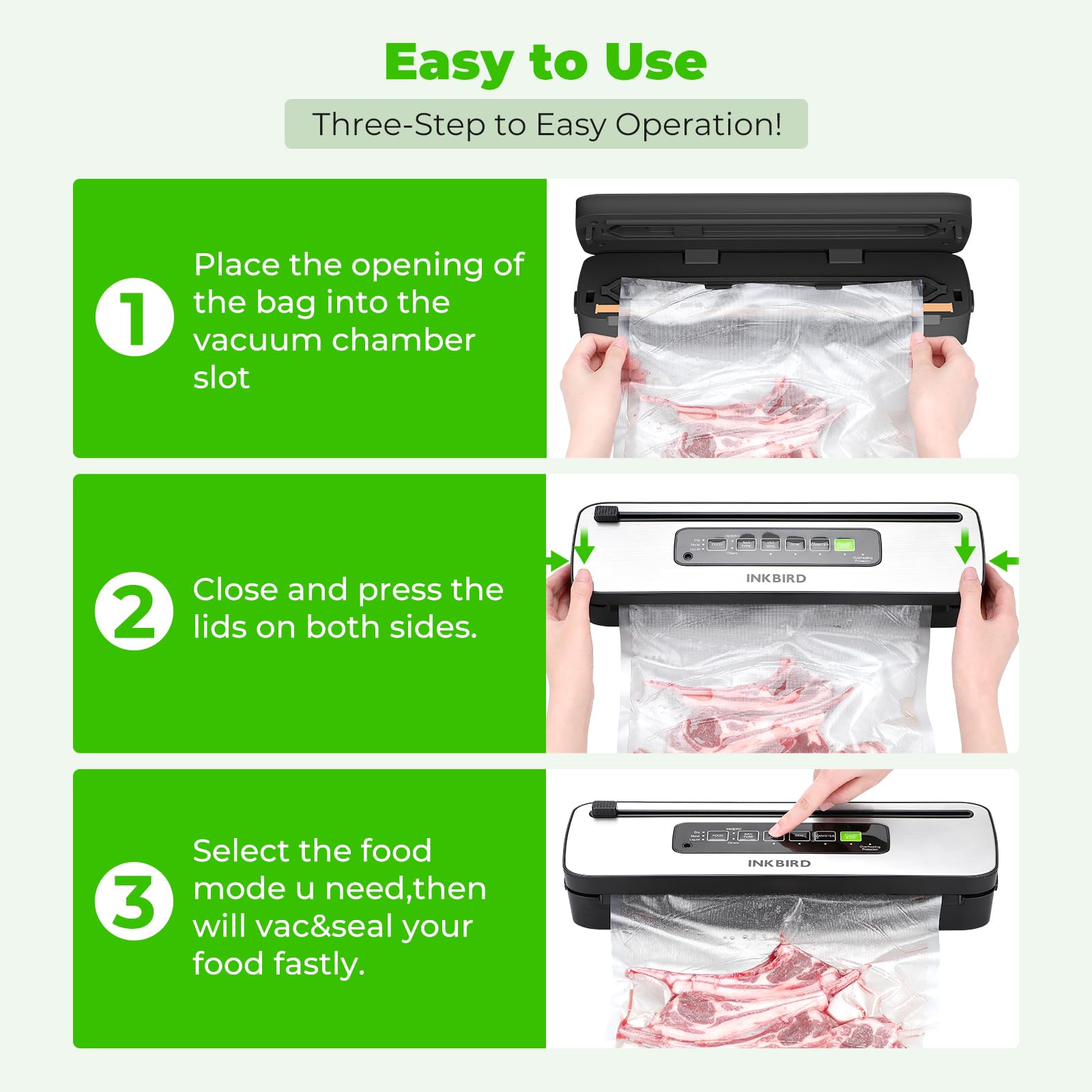 Inkbird ETL-certified sealer emphasizing safety and ongoing support.