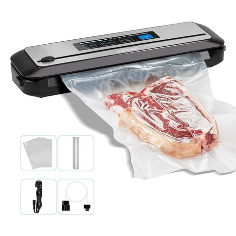 Inkbird vacuum sealer front view highlights compact, space-saving design for easy kitchen use