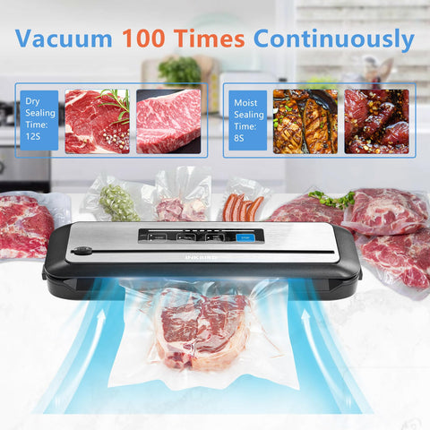 Inkbird vacuum sealer side view demonstrates slim profile for versatile countertop placement