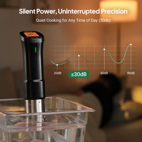 InkSous built-in 14 recipes interface inspires creative sous vide ideas.