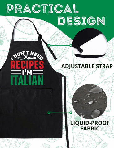 InnoBeta Italian apron worn in kitchen or studio.