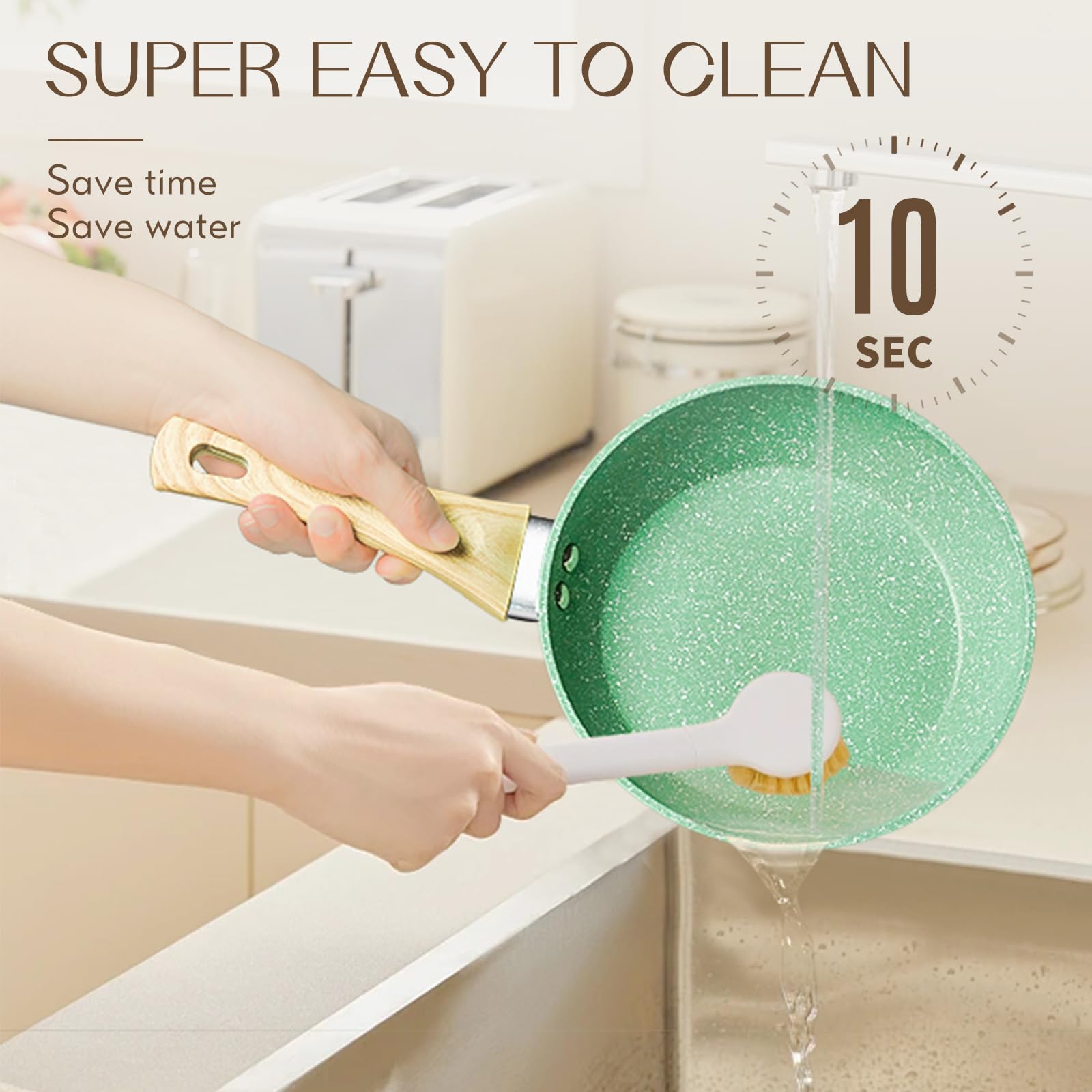 Innerwell nonstick pan surface easy to clean after cooking