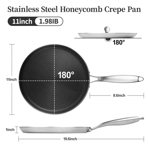 Innerwell flat base and raised edge design for even batter spread