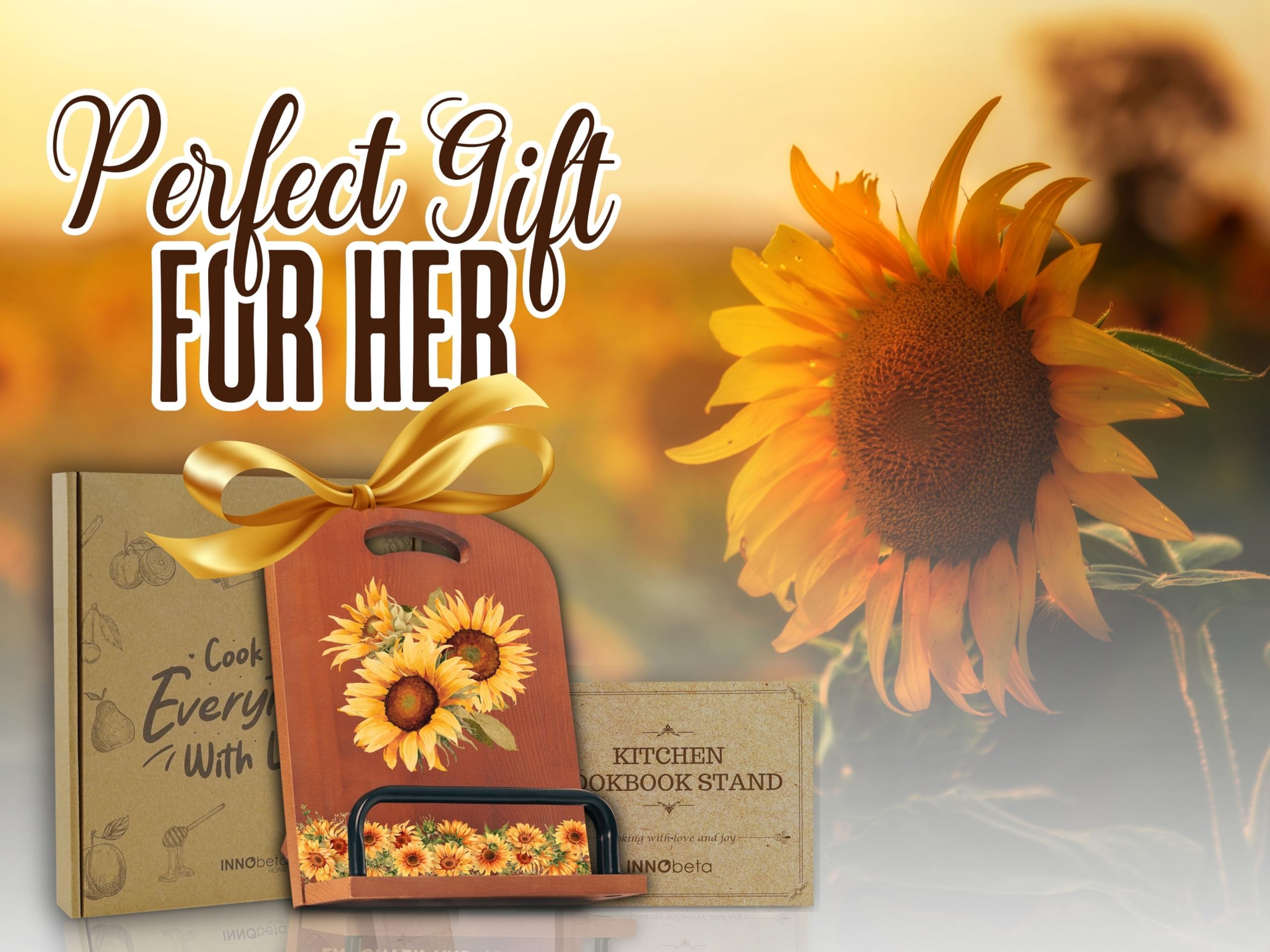 InnoBeta engraved sunflower patterns add charm to your recipe space
