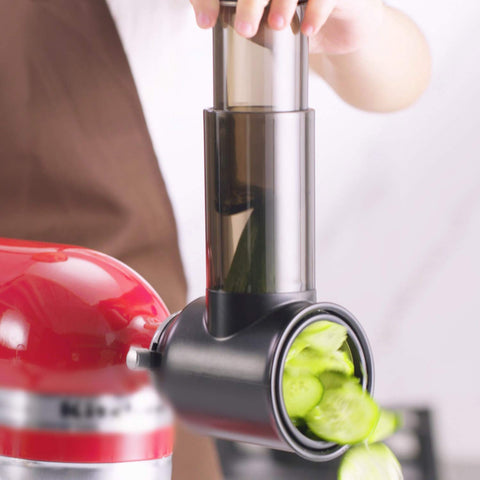 InnoMoon 360-degree blade design ensures even slicing and shredding