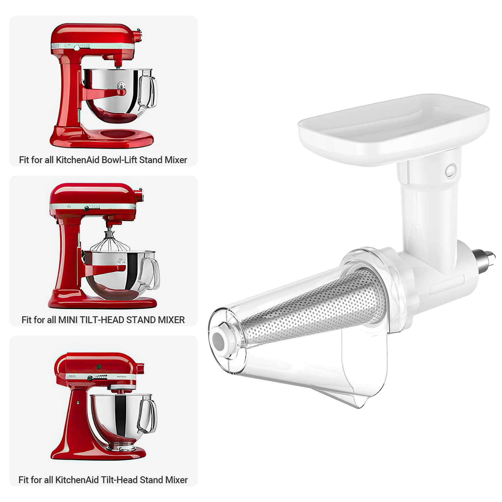 InnoMoon grinding plates, coarse and fine, for versatile textures.