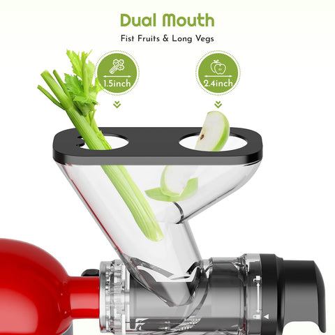 InnoMoon KitchenAid stand mixer juicer with wide mouth to cut prep time