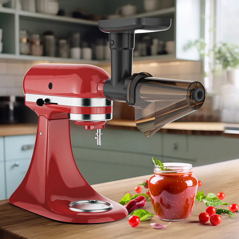InnoMoon meat grinder attachment for KitchenAid, includes plates and blades for versatile grinding