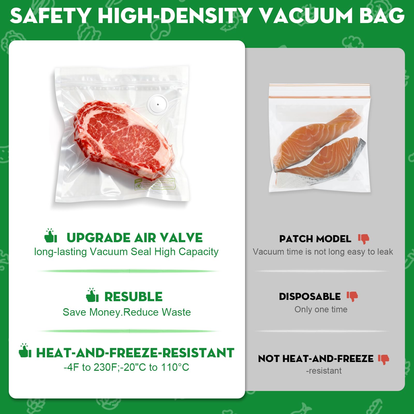 Innoworld freezer-safe bags for frozen meals