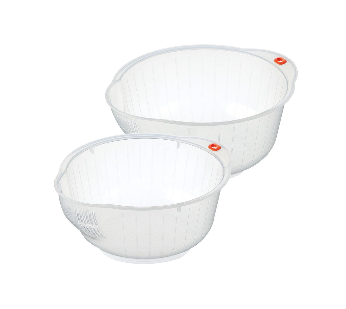 Inomata Rice Washing Bowl for soaking rice; promotes clean, evenly hydrated grains.