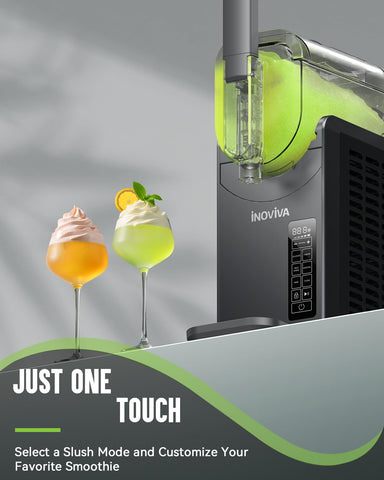 INOVIVA Slushie Machine removable drip tray simplifies cleanup after parties.