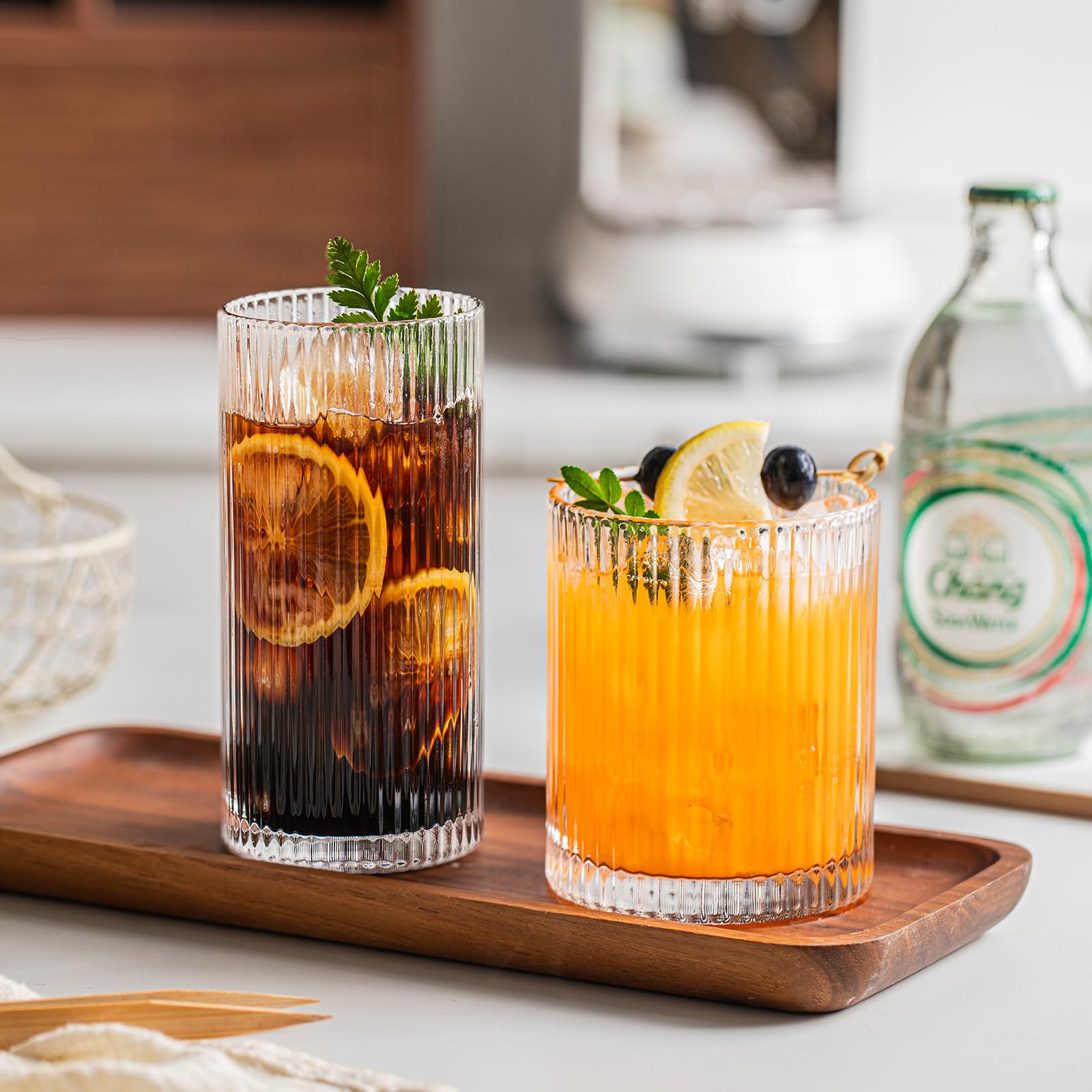 INSETLAN dishwasher-safe glassware for easy cleanup.