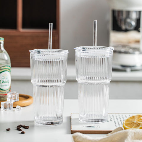 INSETLAN BPA-free, lead-free glass for safe everyday sipping