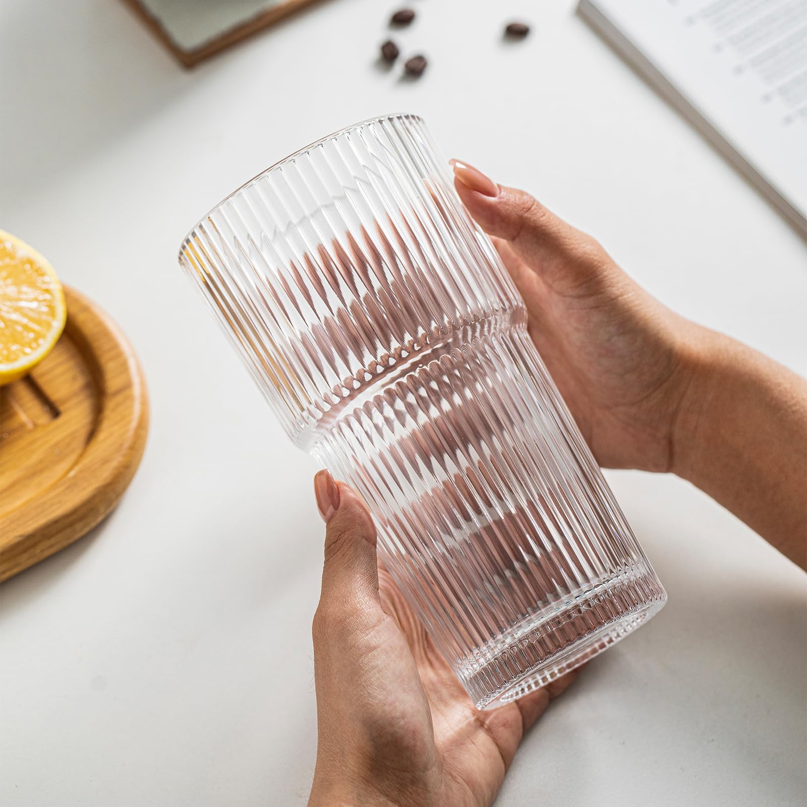 INSETLAN versatile glassware suitable for beverages at gatherings or casual breaks.