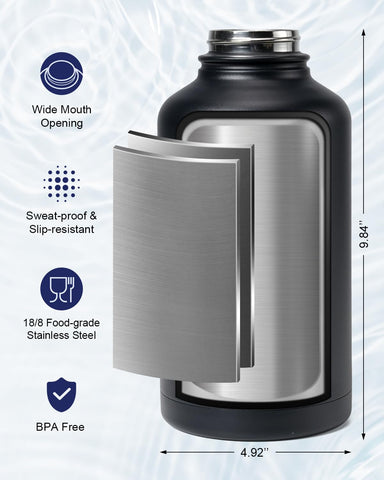 INSPI bottle straw brush included to simplify cleaning