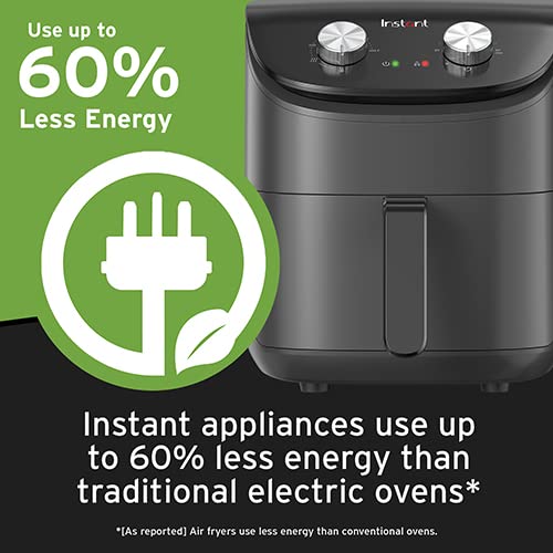 App-ready recipes displayed on screen for Instant Pot Essentials Air Fryer