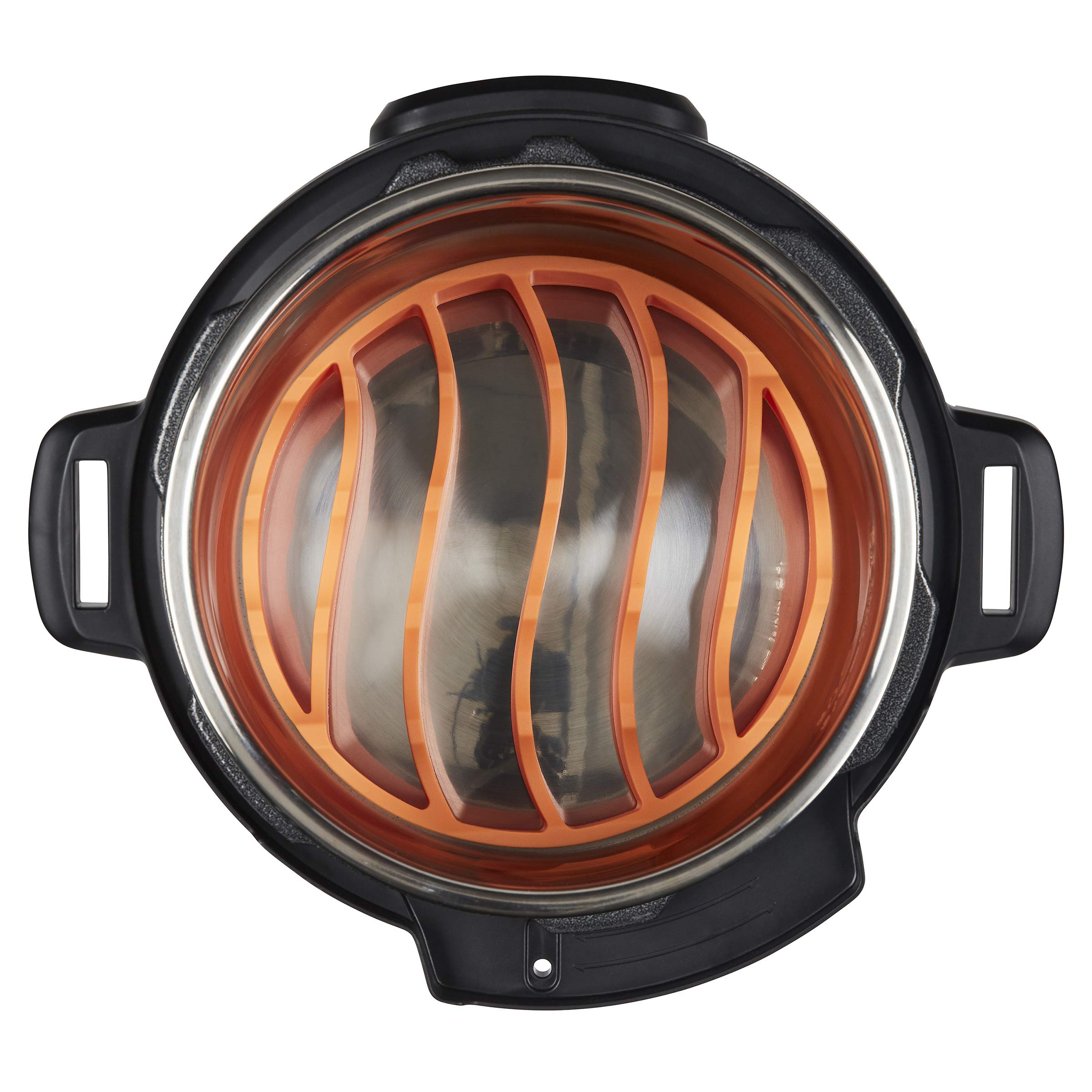 Instant Pot roasting rack drains oils and fats during cooking for lighter results.