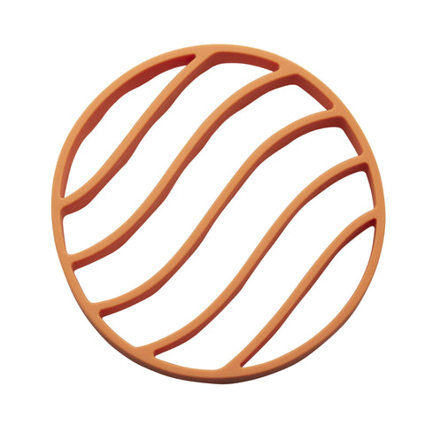 Instant Pot silicone roasting rack orange in pot, drains drippings for healthier meals.