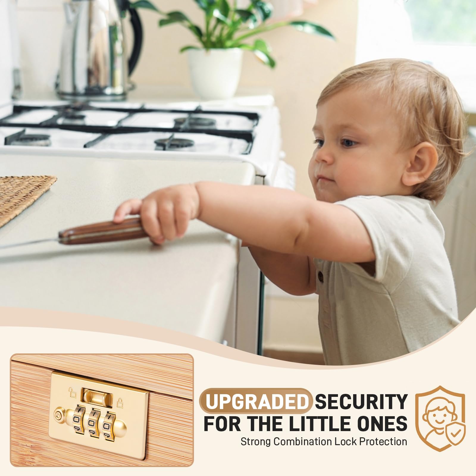 Intarsio engraved KNIFE BOX front adds elegant style.