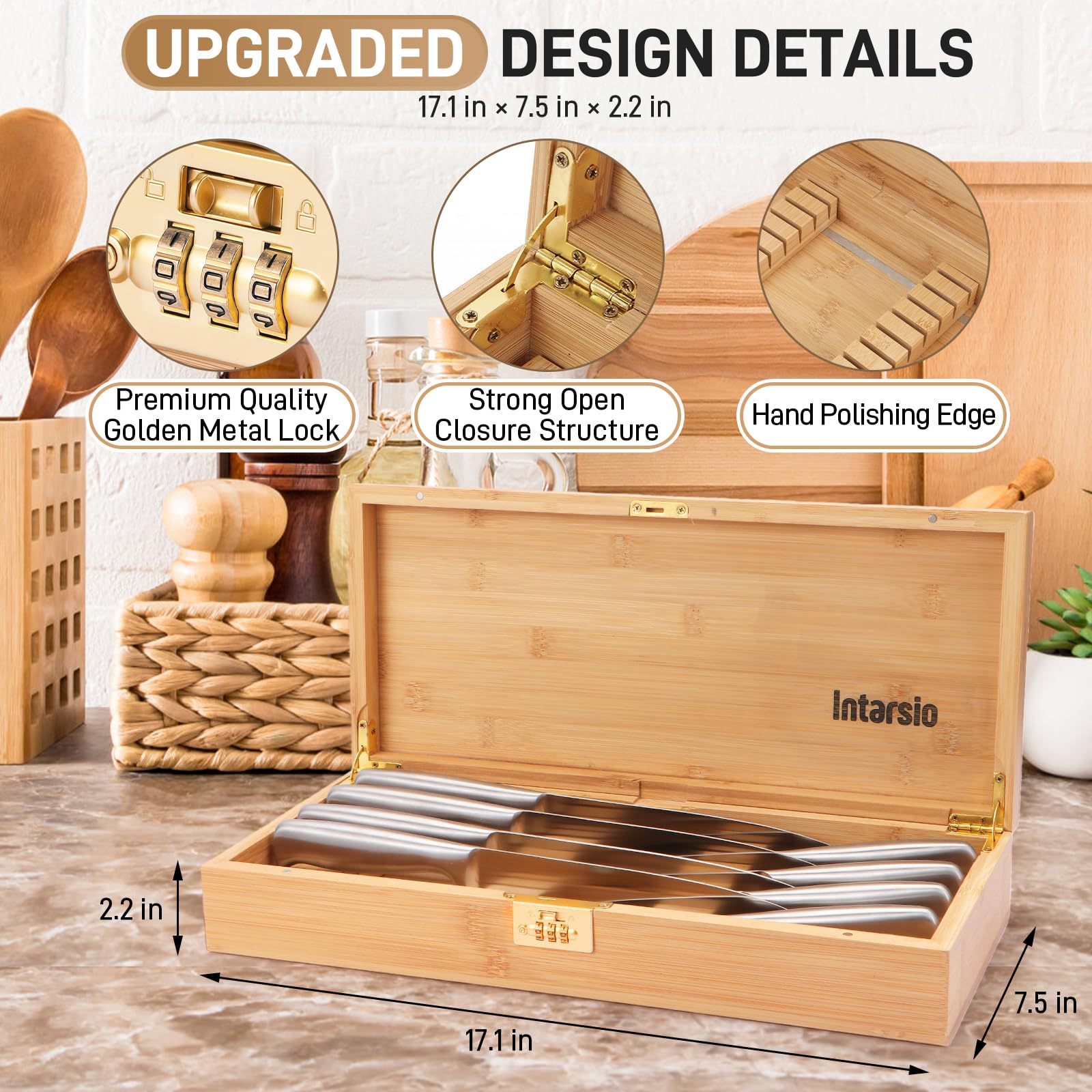 Intarsio magnetic removable blocks demonstrate flexible knife layout.