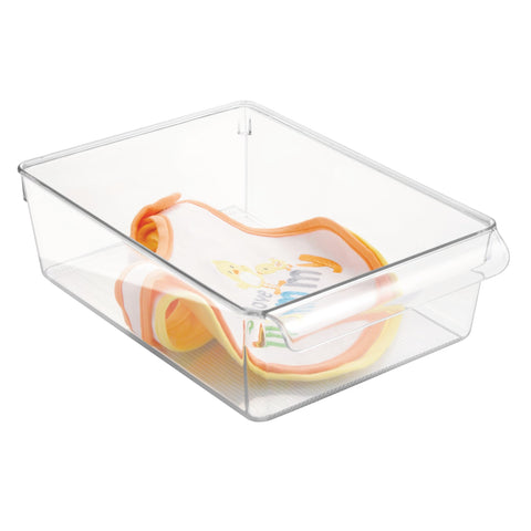 InterDesign Linus bin clear walls show contents at a glance