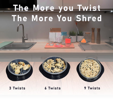IntraValue chicken breast shredder twist dishwasher-safe parts simplify cleaning after cooking