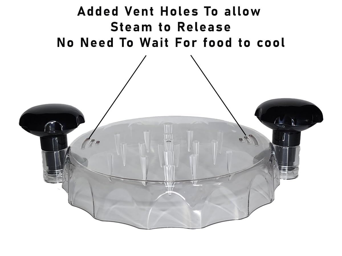 IntraValue chicken breast shredder twist vent holes lid improves monitoring while shredding