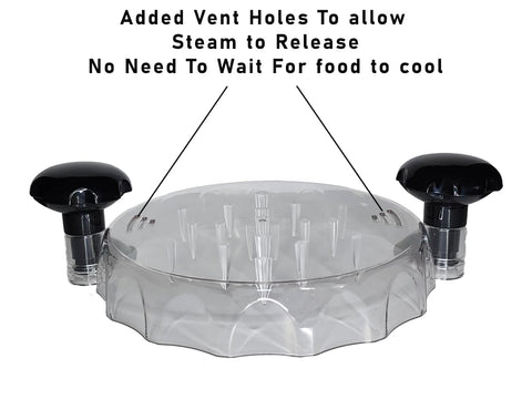 IntraValue chicken breast shredder twist vent holes lid improves monitoring while shredding