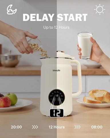 IntreLife keep-warm 60°C function maintains milk warmth up to two hours