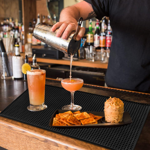 Invinton bar mat non-slip surface keeps drinks stable during busy service.