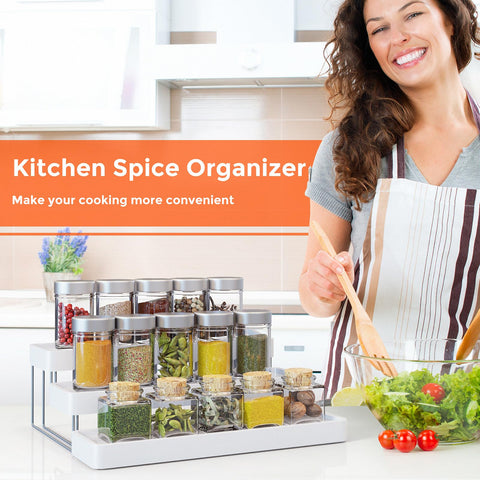 INVOCOO Fence design prevents spills when reaching spices.