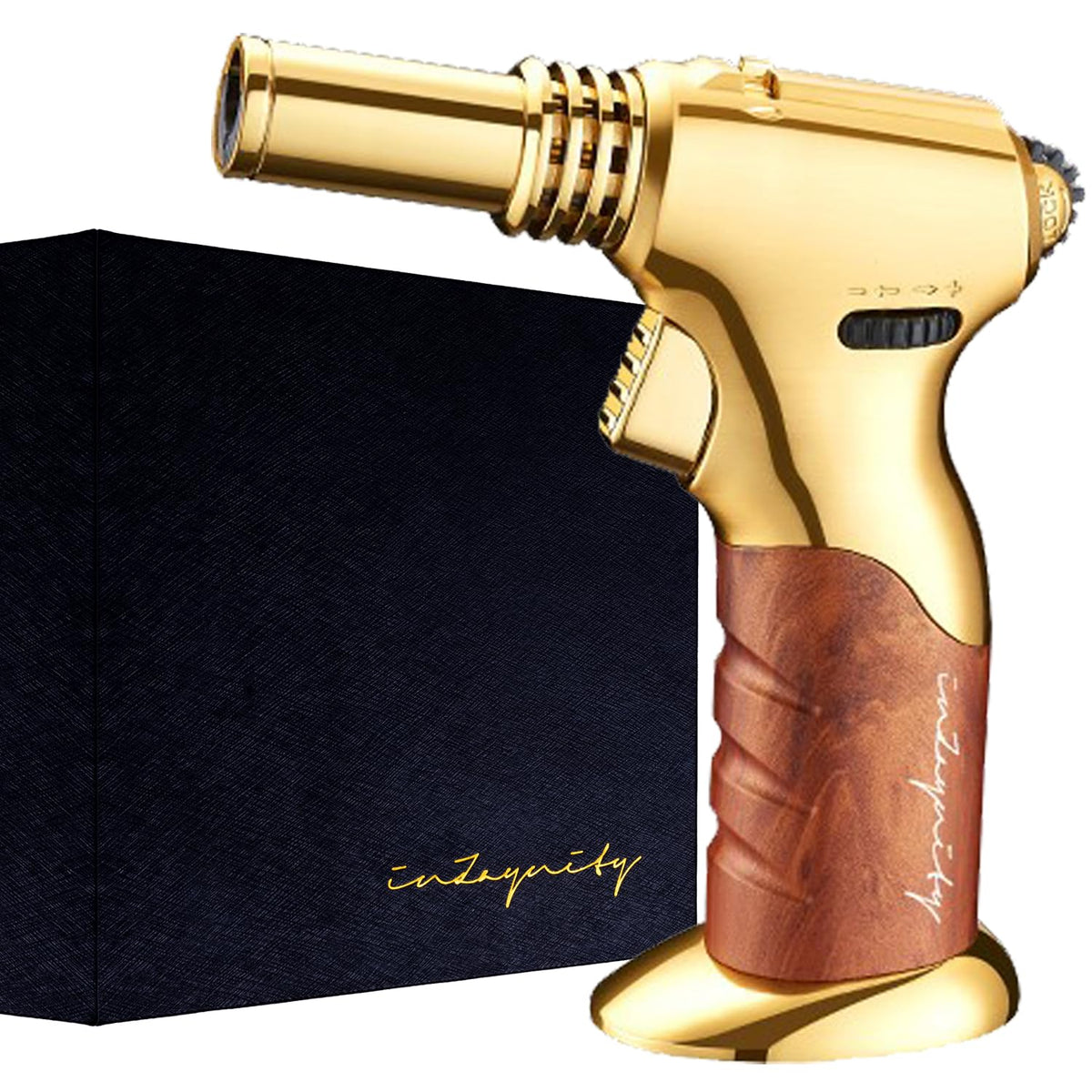 inZaynity dual flame torch gun with two flames ideal for precise searing and resin art.