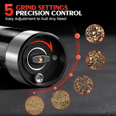 ioion automatic grinder with adjustable coarseness for steaks and soups