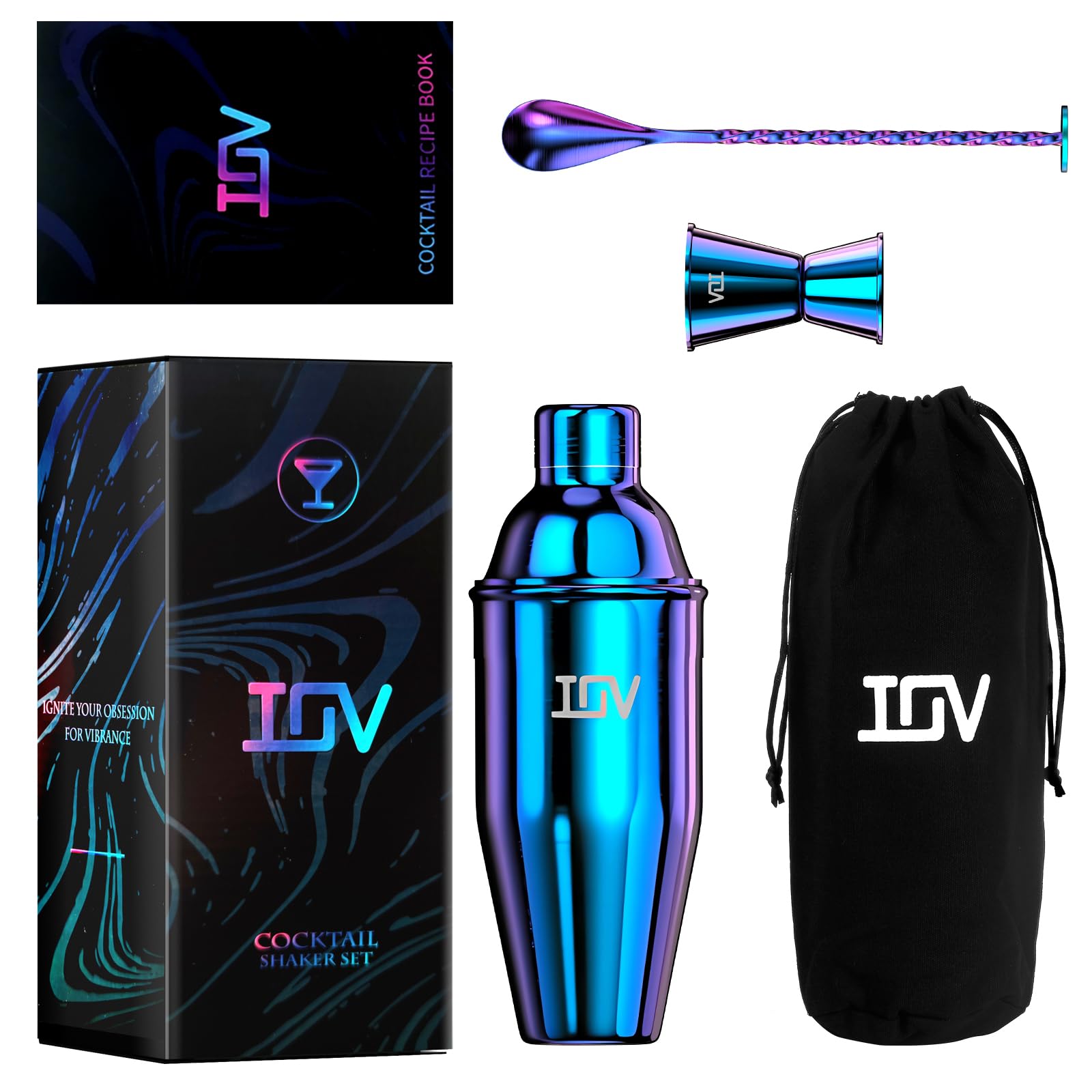 IOV bar kit featuring 28 recipe cards and rainbow finish