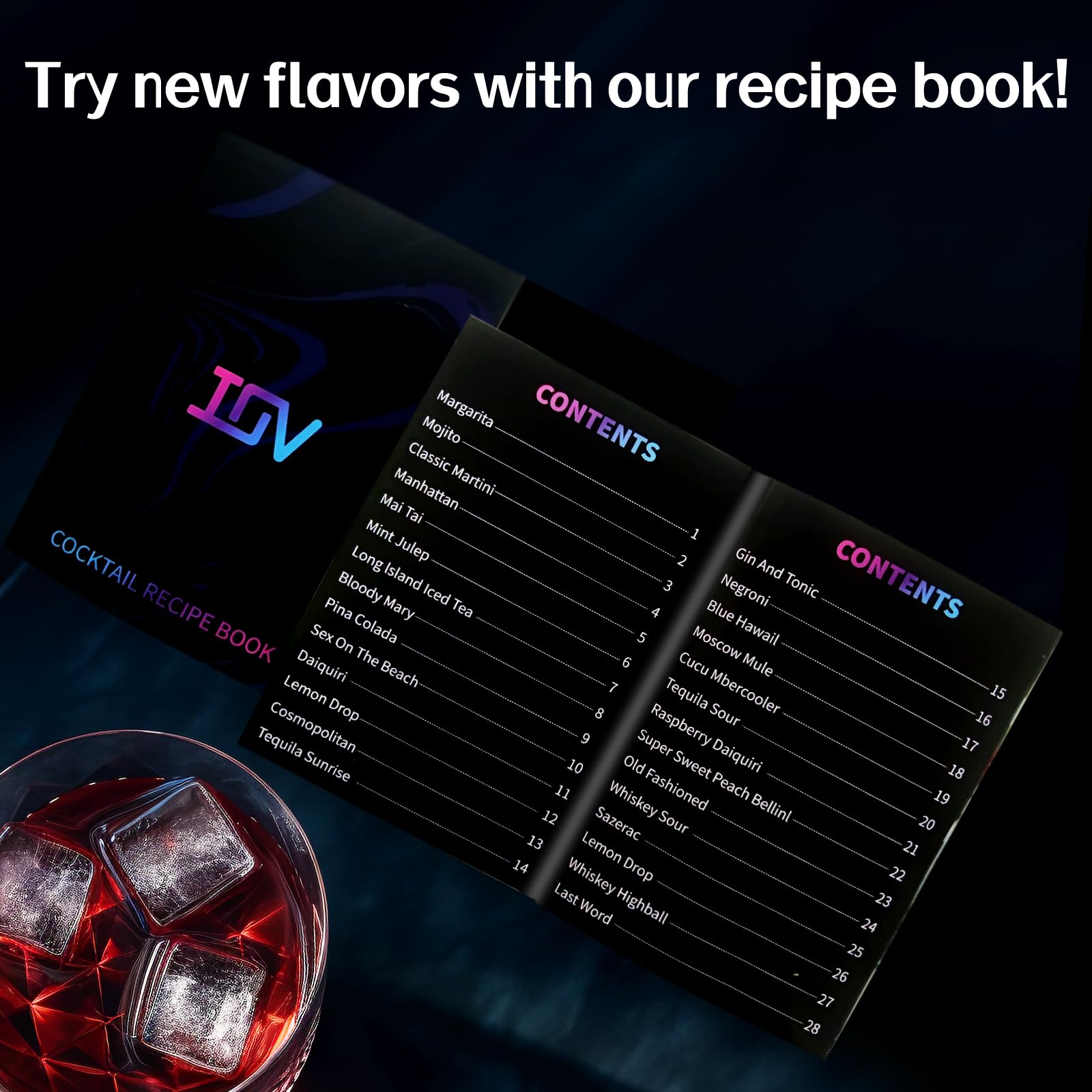 IOV dishwasher-safe bar set for easy cleanup