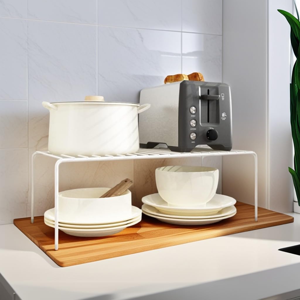 iPEGTOP rustproof metal wire shelf white coating resists rust and cleans easily