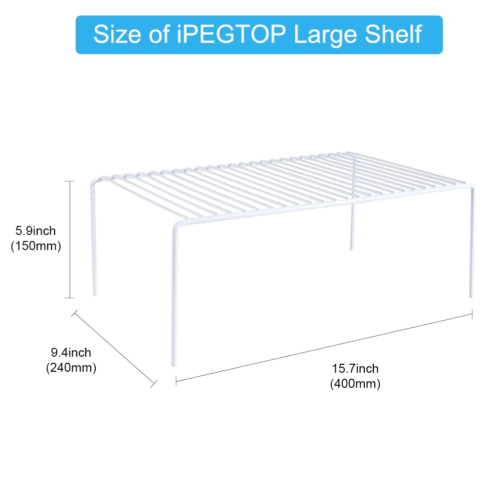 iPEGTOP spice rack organizer keeps jars organized in the pantry
