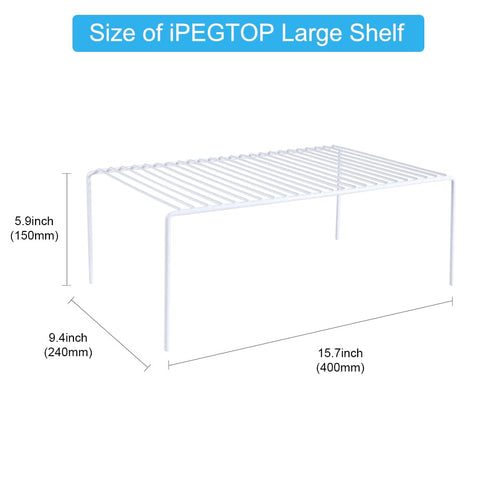 iPEGTOP spice rack organizer keeps jars organized in the pantry