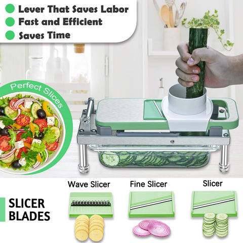 IPOVIPO onion dicer with container for mess-free chopping.