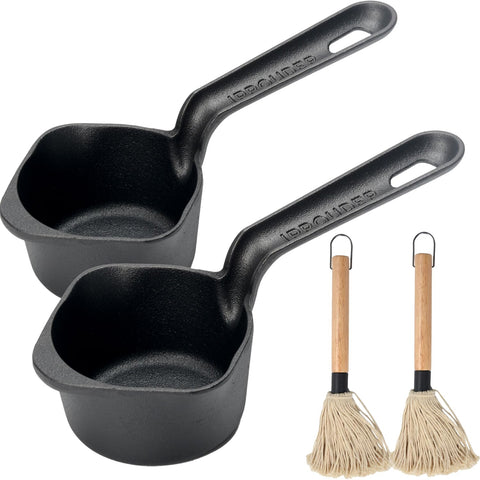 IPROUDER cast iron cookware set enhances outdoor cooking versatility