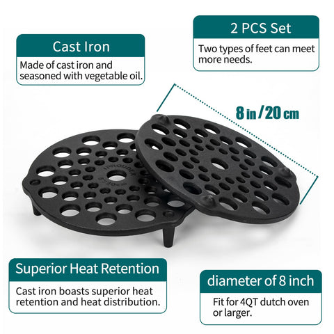 IPROUDER trivet designed for embers enables direct cooking over a campfire