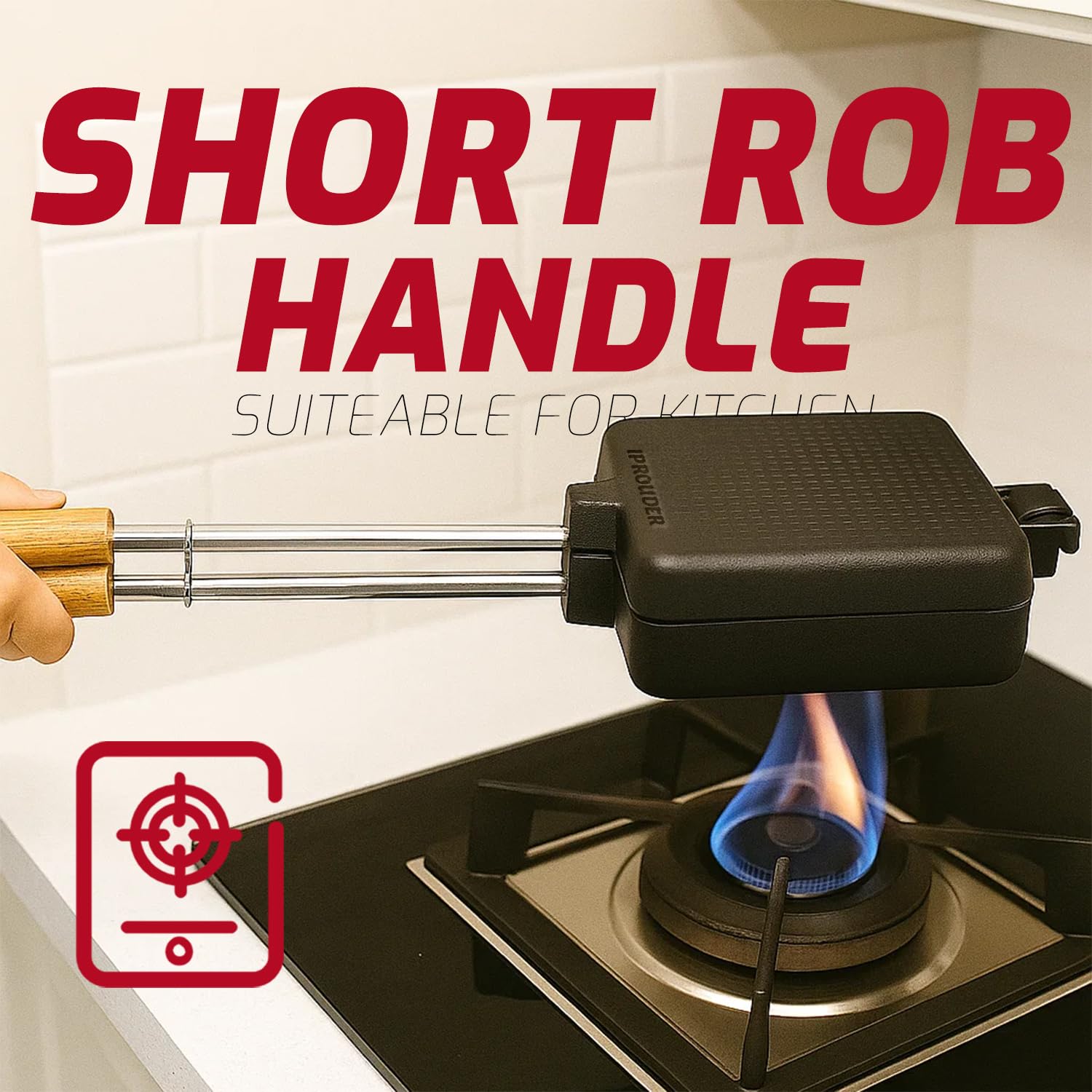 IPROUDER wide cooking space fits more fillings for hearty bites.