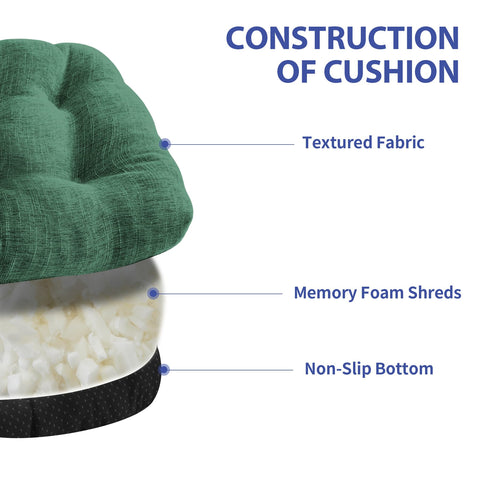 IPYNBAP cushions sized 15.5 by 15.5 by 4 inches for versatile chairs