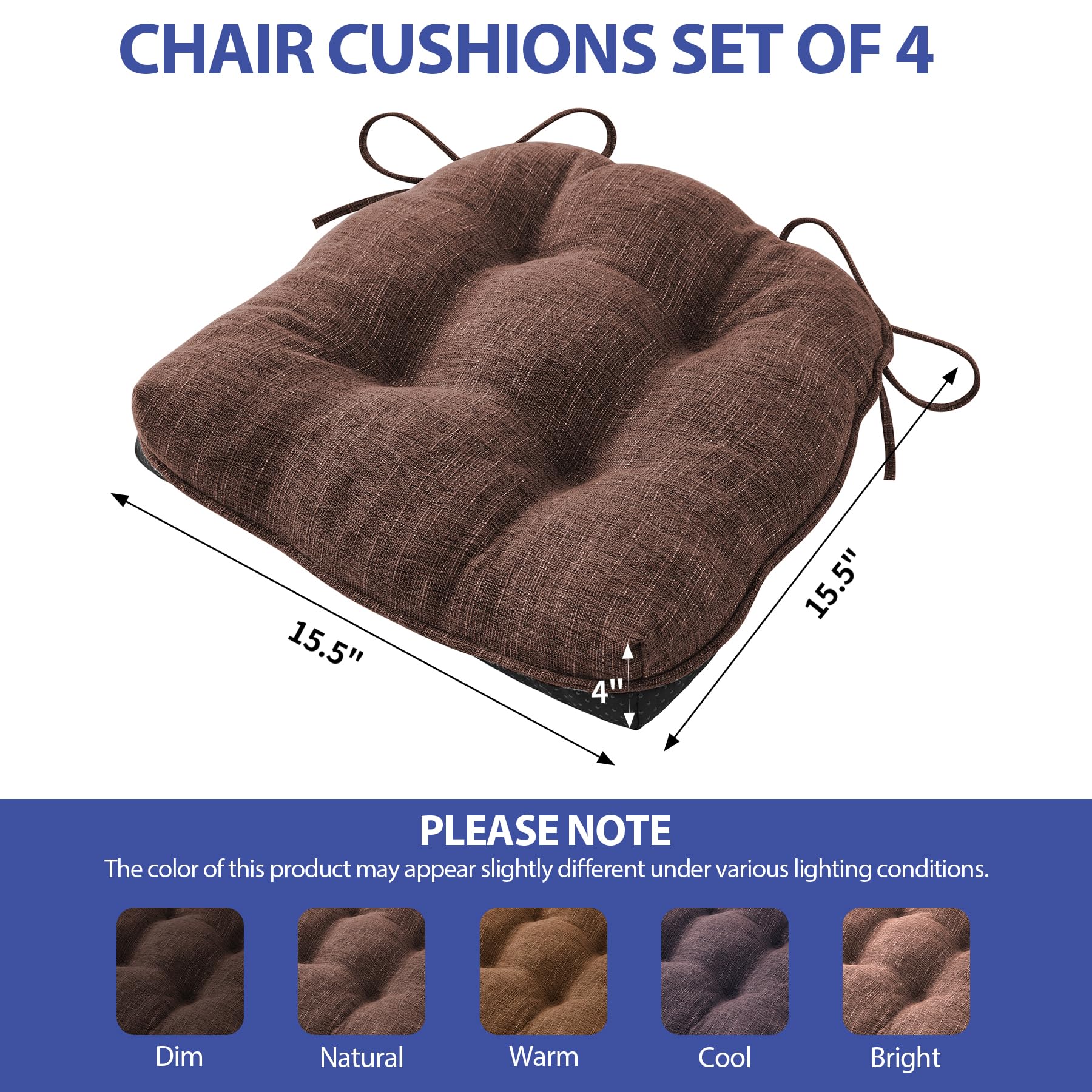 IPYNBAP kitchen chair cushion with non-slip backing secures any seat.